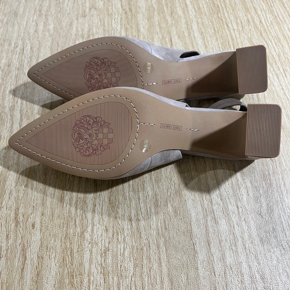 NWT Vince Camuto VC-Hamden Truffle Taupe Suede Slingback Pump 7.5 - Picture 6 of 12